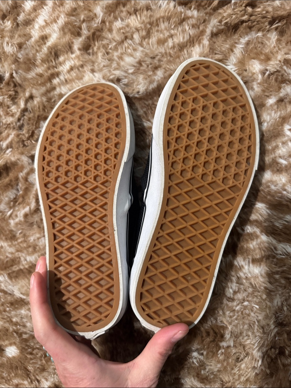Vans Black Perforated leather Slip-On shoes - Picture 5 of 7
